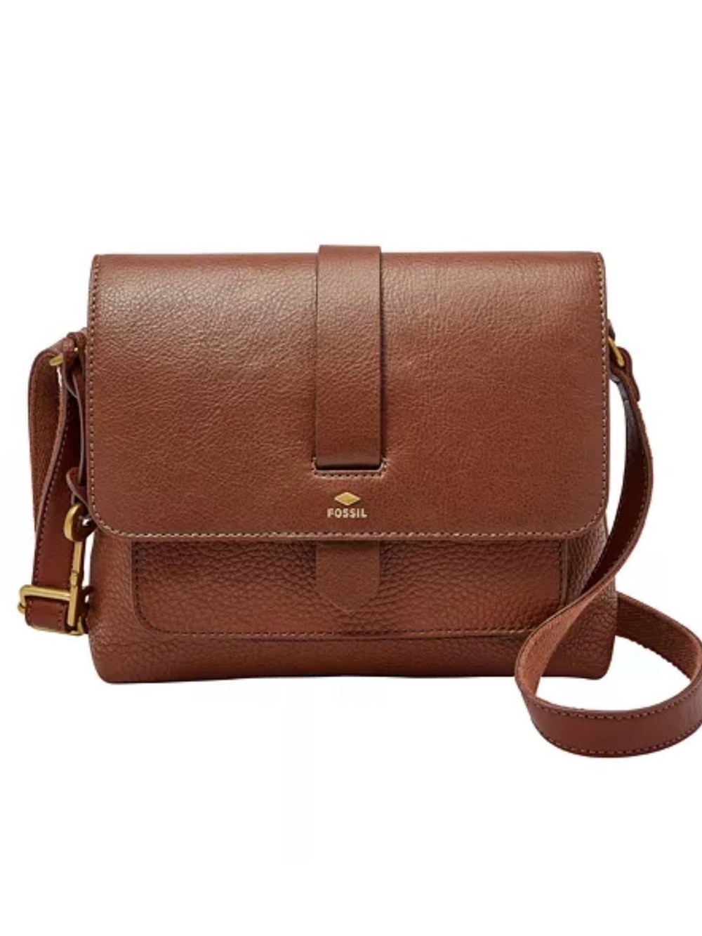 Fossil Kinley Small Crossbody Brown 2 One Size